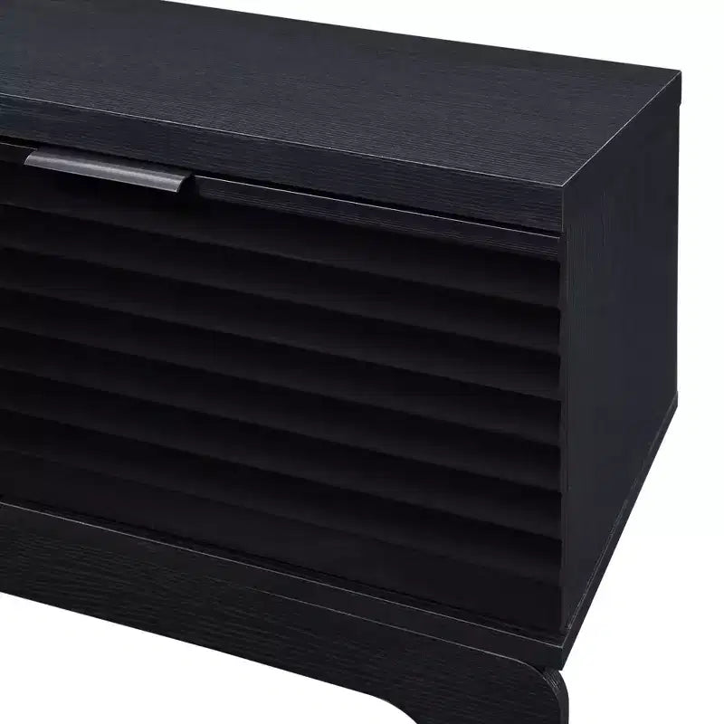 Meuble TV en bois de 149 cm avec 2 armoires de rangement, convient aux téléviseurs jusqu'à 65 po
