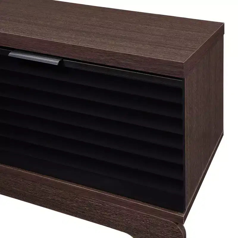 Meuble TV en bois de 149 cm avec 2 armoires de rangement, convient aux téléviseurs jusqu'à 65 po