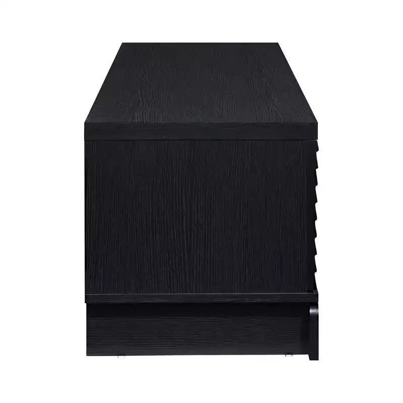 Meuble TV en bois de 149 cm avec 2 armoires de rangement, convient aux téléviseurs jusqu'à 65 po