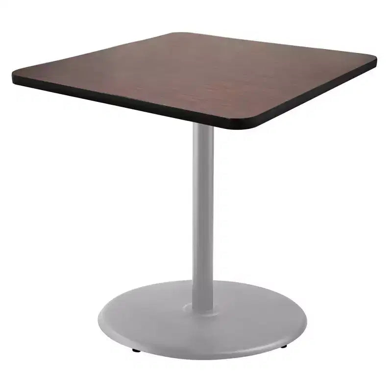 Table à manger carrée 36", gris/acajou