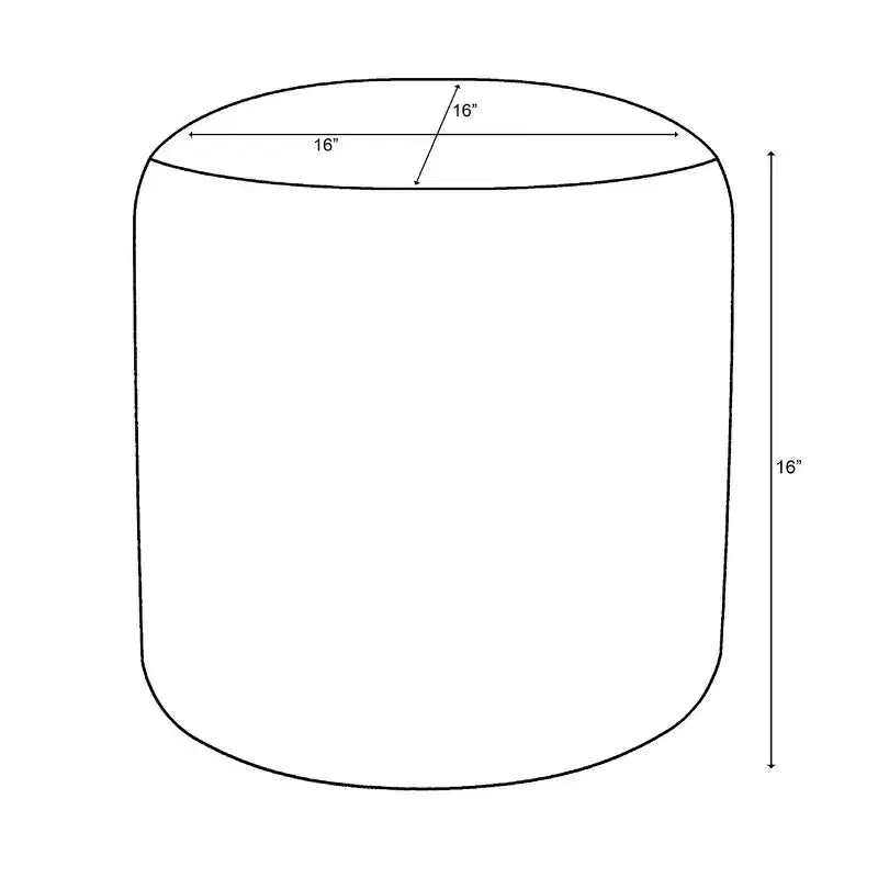 Pouf ottoman moucheté, beige