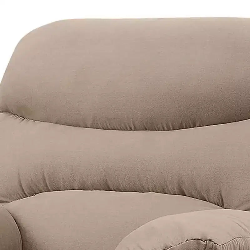 Fauteuil relax planeur 35 po, microfibre brun pâle