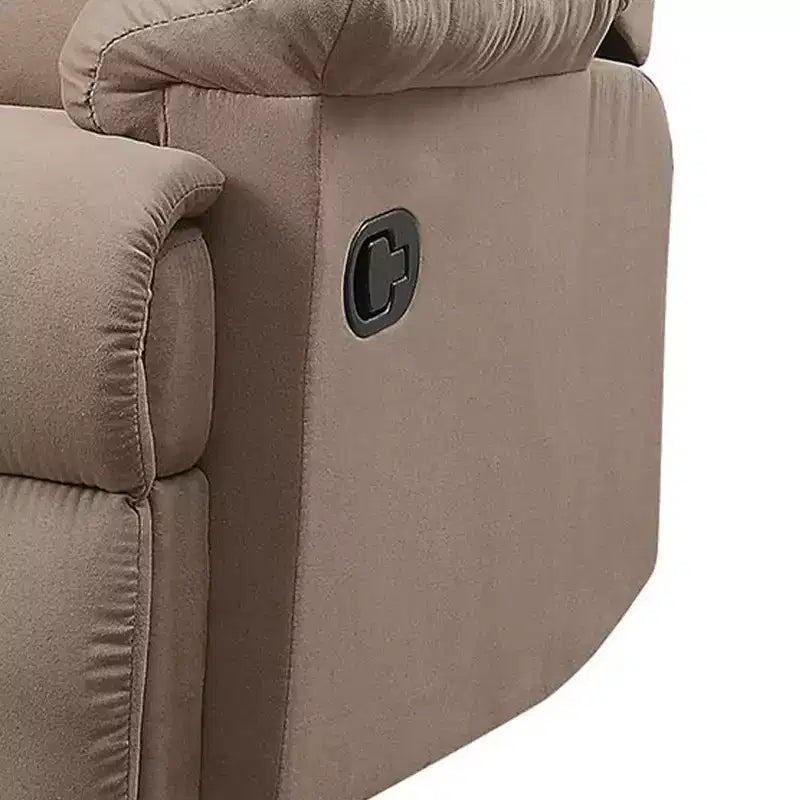 Fauteuil relax planeur 35 po, microfibre brun pâle