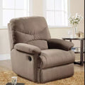 Fauteuil relax planeur 35 po, microfibre brun pâle