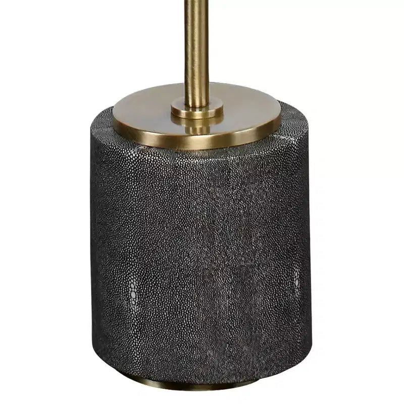 Table d'appoint ronde moderne en laiton brossé, 29,8 cm de large, plateau miroir doré