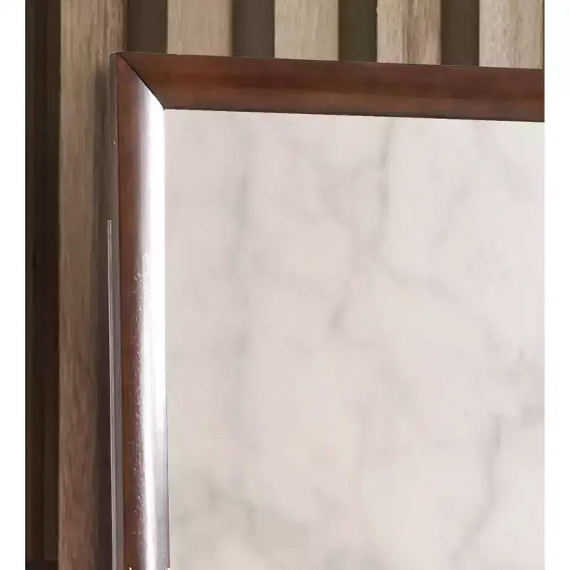 Miroir de commode rectangulaire encadré moderne de 35 po x 39 po