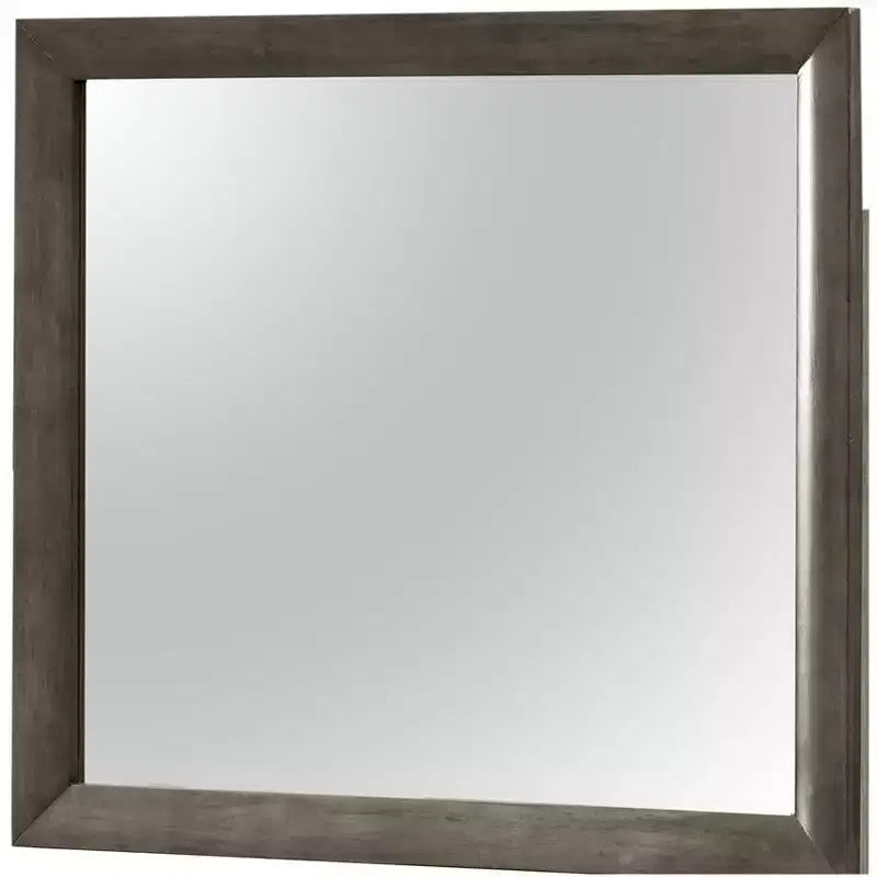 Miroir de commode rectangulaire encadré moderne de 35 po x 39 po