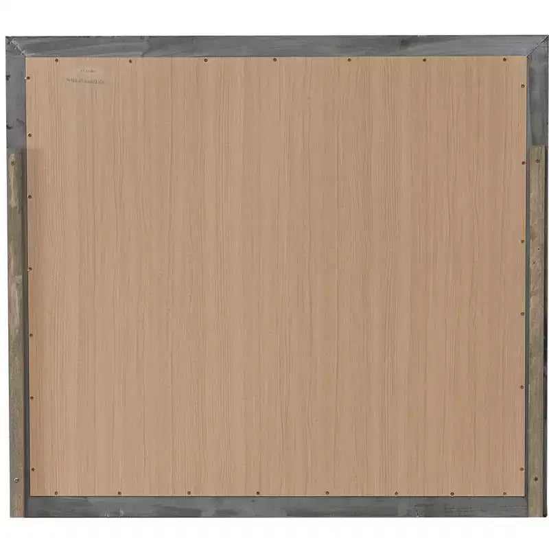 Miroir de commode rectangulaire encadré moderne de 35 po x 39 po