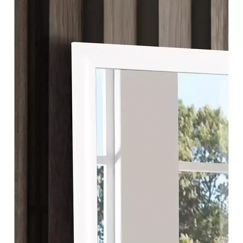 Miroir de commode rectangulaire encadré moderne de 35 po x 39 po