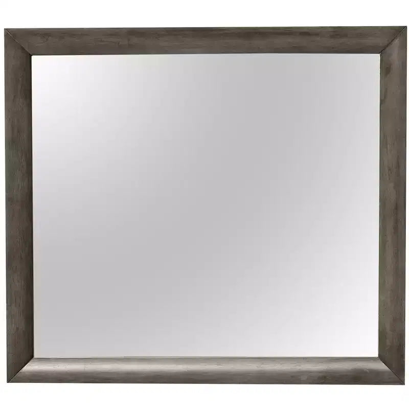 Miroir de commode rectangulaire encadré moderne de 35 po x 39 po