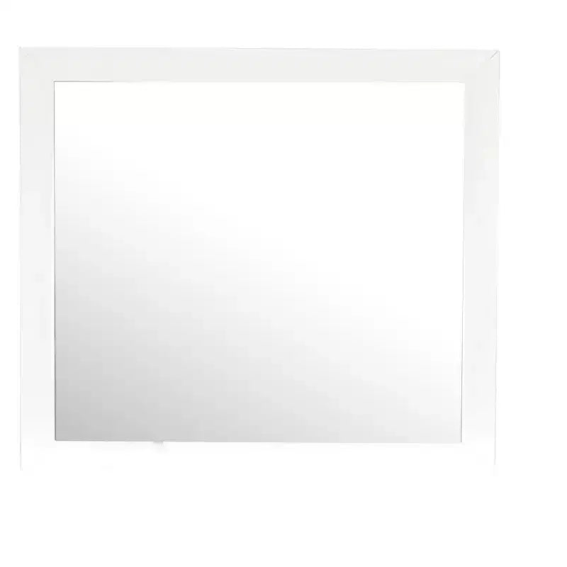Miroir de commode rectangulaire encadré moderne de 35 po x 39 po