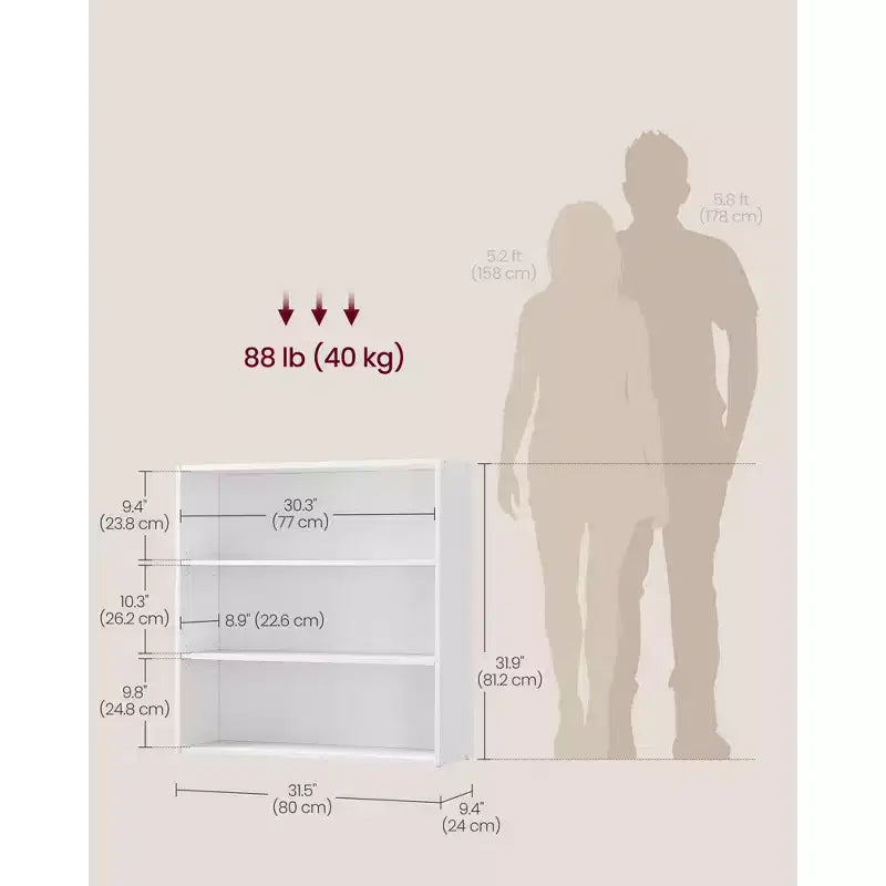 Étagère ouverte à 3/5 niveaux avec étagères réglables, sur pied