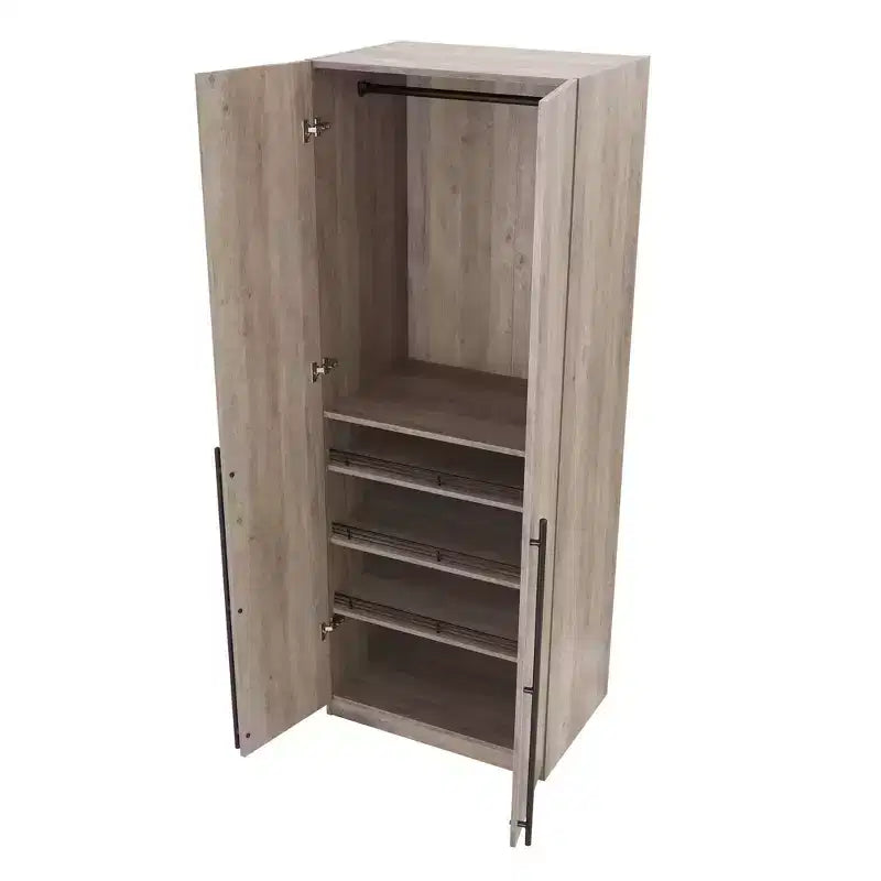 Armoire 2 portes 4 étagères