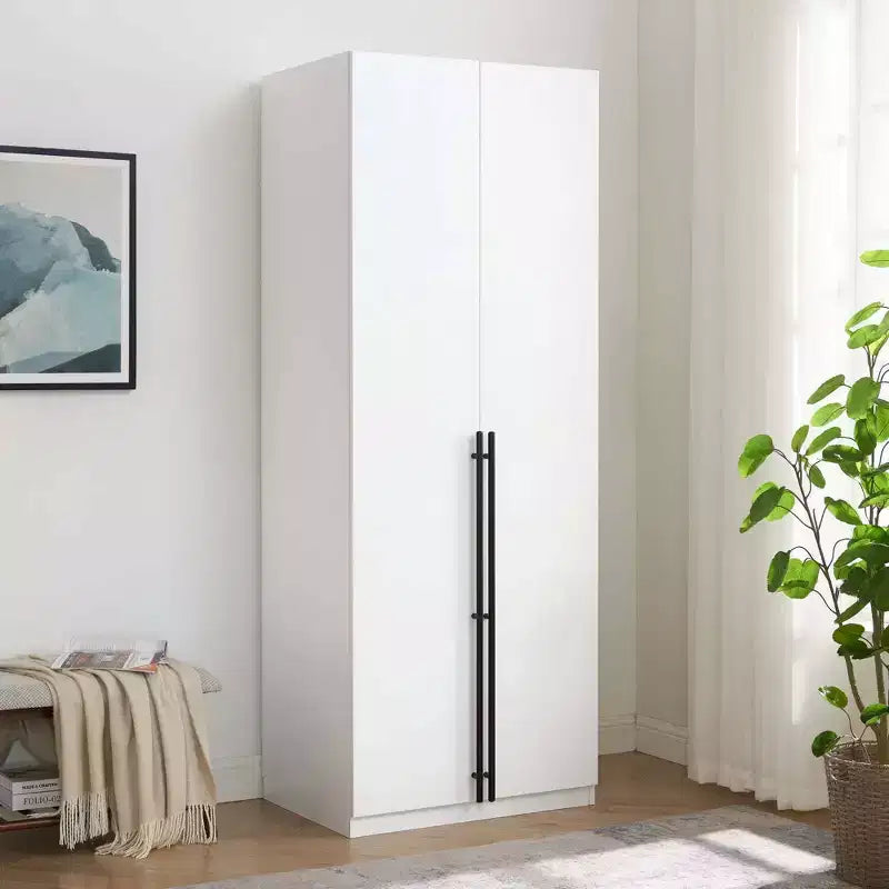 Armoire 2 portes 4 étagères