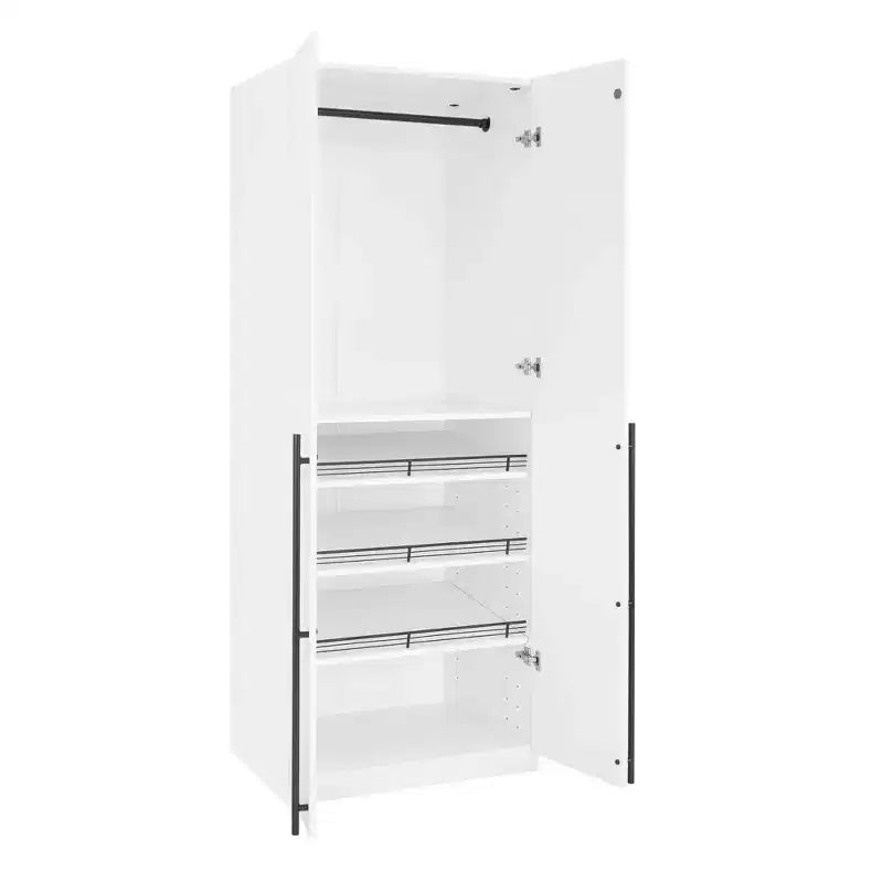 Armoire 2 portes 4 étagères