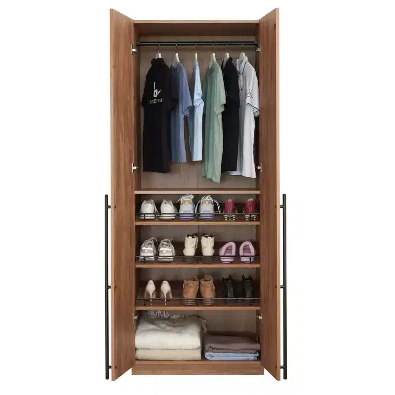 Armoire 2 portes 4 étagères
