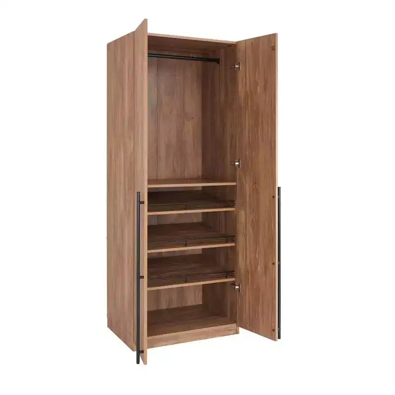 Armoire 2 portes 4 étagères