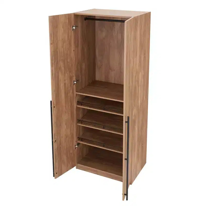 Armoire 2 portes 4 étagères