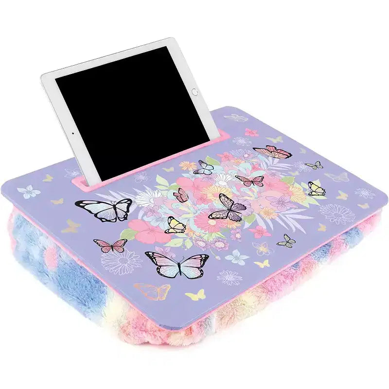 Tablette de lit papillon - Papillons et pastels violets