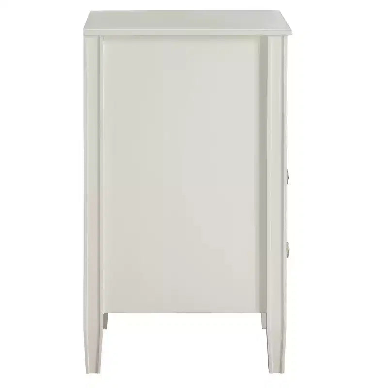 Table de chevet avec 2 tiroirs de rangement et étagère ouverte, Gris
