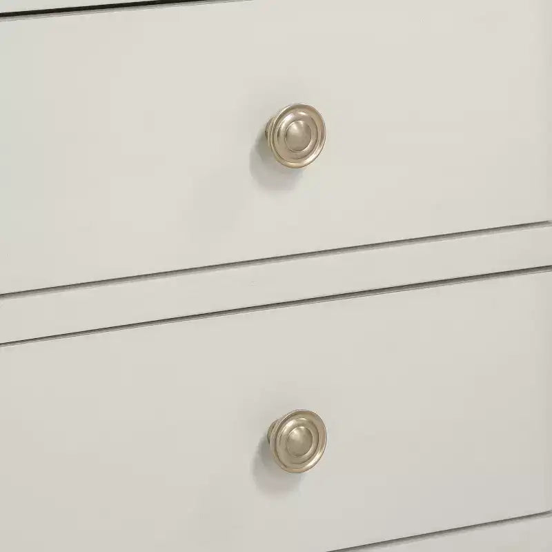 Table de chevet avec 2 tiroirs de rangement et étagère ouverte, Gris