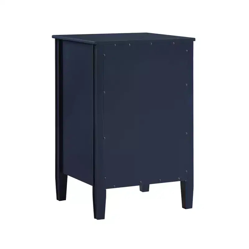 Table de chevet avec 2 tiroirs de rangement et étagère ouverte, Gris